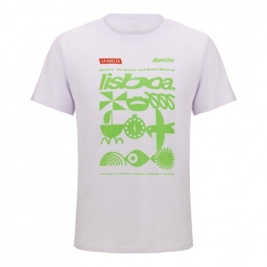 Heren Fietskleding T-shirt Vuelta España 2024 Lissabon