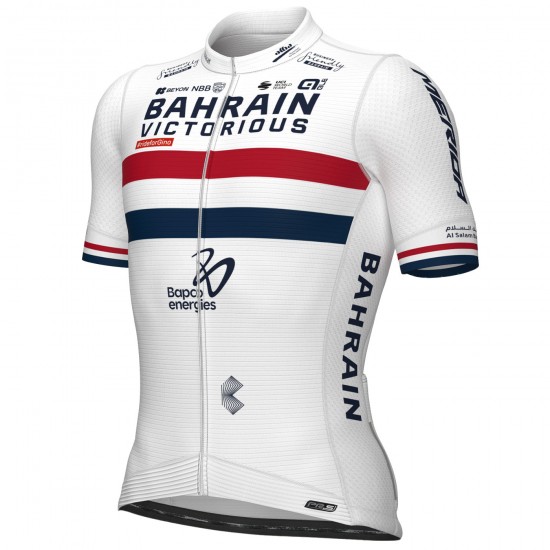 Heren Fietskleding Ale Bahrain Victorious 2024 PRS-shirt - Kampioen van Groot-Brittannië