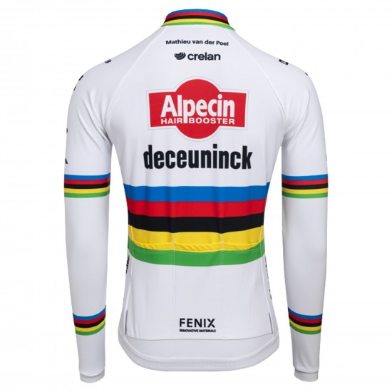 Heren Fietskleding Alpecin Deceuninck 2024 shirt met lange mouwen - WK Heren Fietskleding Alpecin Deceuninck 2024 shirt met lange mouwen - WK