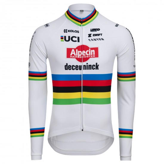 Heren Fietskleding Alpecin Deceuninck 2024 shirt met lange mouwen - WK