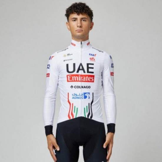 Heren Fietskleding Pissei Team UAE 2024 shirt met lange mouwen Heren Fietskleding Pissei Team UAE 2024 shirt met lange mouwen
