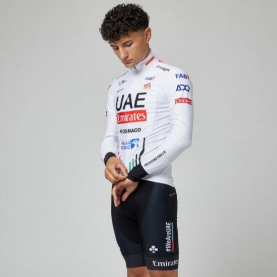Heren Fietskleding Pissei Team UAE 2024 shirt met lange mouwen Heren Fietskleding Pissei Team UAE 2024 shirt met lange mouwen