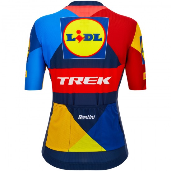 Dames Fietskleding Santini Lidl Trek 2024 damesshirt Dames Fietskleding Santini Lidl Trek 2024 damesshirt