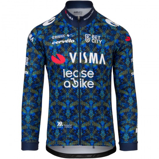 Heren Fietskleding Team Visma Lease a Bike 2024 The Renaissance Agu shirt met lange mouwen - TDF