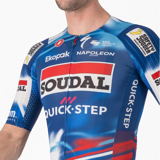 Heren Fietskleding Castelli Soudal Quick-Step 2025 Aero Race 8S Shirt Heren Fietskleding Castelli Soudal Quick-Step 2025 Aero Race 8S Shirt