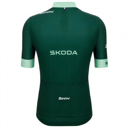 Heren Fietskleding Santini Green Tour de France 2025 fanline shirt Heren Fietskleding Santini Green Tour de France 2025 fanline shirt