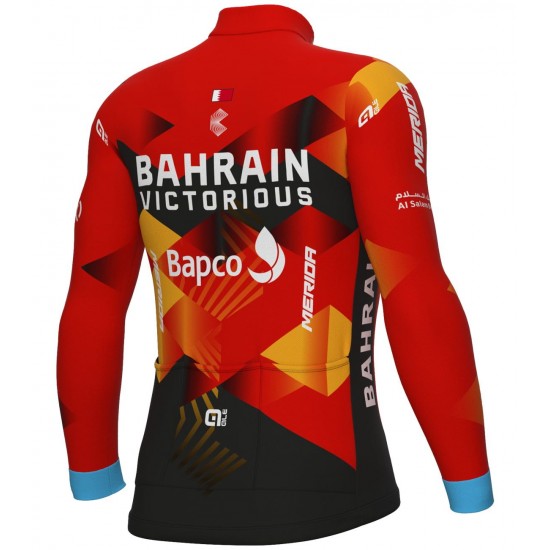 Bahrain Victorious 2023 wielershirt met lange mouwen - ALE professioneel wielerteam Bahrain Victorious 2023 wielershirt met lange mouwen - ALE professioneel wielerteam