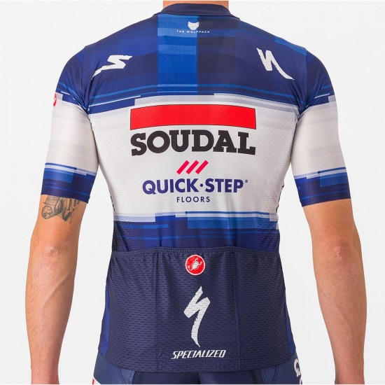 Soudal Quick-Step 2023 Set (Cometizione wielertrui + Competizione koersbroek) professionele wielerploeg Soudal Quick-Step 2023 Set (Cometizione wielertrui + Competizione koersbroek) professionele wielerploeg