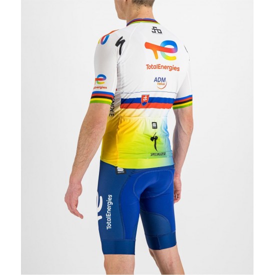 Team TotalEnergies Slowaaks kampioen Sagan editie 2022 wielershirt met korte mouwen professioneel wielerteam Team TotalEnergies Slowaaks kampioen Sagan editie 2022 wielershirt met korte mouwen professioneel wielerteam