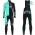 2019 Bianchi Countervail Thermal Fietskleding Set Wielershirts Lange Mouw+Lange Wielrenbroek Bib 241WQUE