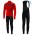 2019 Casteli Puro 3 Rood Thermal Fietskleding Set Wielershirts Lange Mouw+Lange Wielrenbroek Bib 824ATXK