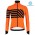 2019 Santini Svolta Orange Thermal Wielershirt Lange Mouw 829UOZT