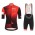 2019 Santini Tour De Suisse Rood Fietskleding Set Fietsshirt Met Korte Mouwen+Korte Koersbroek Bib 728HUTB
