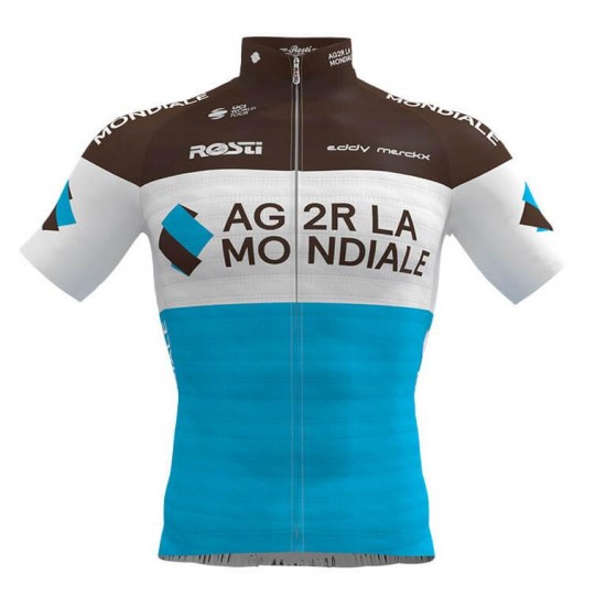 AG2R LA MONDIALE 2019 Wielershirt Korte Mouw