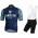 BIANCHI MILANO Davoli Blue Fietskleding Set Wielershirt Korte Mouw+Korte Fietsbroeken Bib