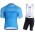 BONTRAGER Circuit Blue Fietskleding Set Wielershirt Korte Mouw+Korte Fietsbroeken Bib