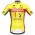 2020 Bingoal Wallonie Bruxelle Geel Wielershirt Korte Mouw 931OAJM