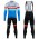 2020 CUBE Blauw Pro Team Wielerkleding Set Wielershirt Lange Mouw+Lange Fietsbroeken Bib 870IGTH