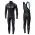 2020 INEOS zwart Thermal Fietskleding Set Wielershirts Lange Mouw+Lange Wielrenbroek Bib 527DLKF