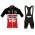 2020 Lotto Soudal Rood Fietskleding Set Fietsshirt Met Korte Mouwen+Korte Koersbroek Bib 188OTBM