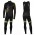 2020 Nalini LW Zwart-Geel Wielerkleding Set Wielershirt Lange Mouw+Lange Fietsbroeken Bib 974DDWY