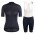 2020 Rapha Pro Team Dames's Zwart-Blauw Fietskleding Set Wielershirt Korte Mouw+Korte Fietsbroeken Bib 234YTSX