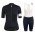 2020 Rapha Pro Team Dames's Zwart-Wit Fietskleding Set Wielershirt Korte Mouw+Korte Fietsbroeken Bib 658PAKY