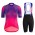 2020 Rapha Pro Team Dames's Purple Fietskleding Set Wielershirt Korte Mouw+Korte Fietsbroeken Bib 274JPDL