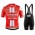 2020 SUMWEB Team Rood Fietskleding Set Fietsshirt Met Korte Mouwen+Korte Koersbroek Bib 751IHMP