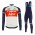 2020 Trek Segafredo Factory Racing Wit-Rood Thermal Fietskleding Set Wielershirts Lange Mouw+Lange Wielrenbroek Bib 647UQVZ