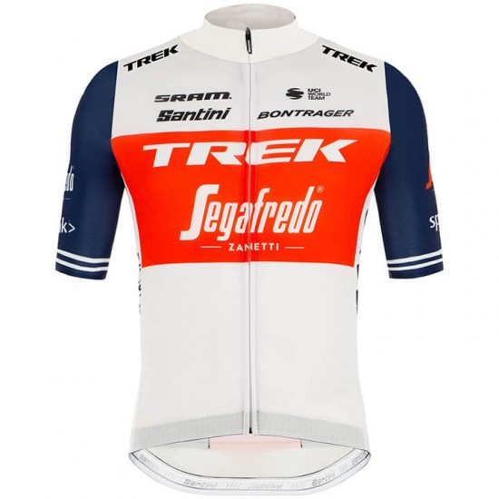 2020 Trek Segafredo Wit-Rood Wielershirt Korte Mouw 514GDVN