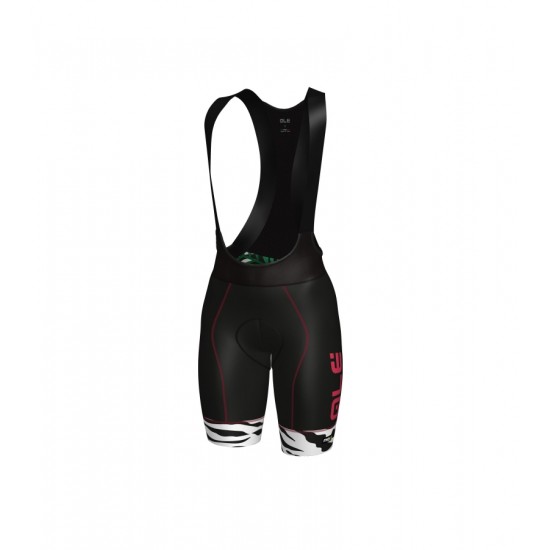 ALE PRR FLOWERS Dames Korte Fietsbroeken Bib Wit