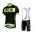 2015 ALE Fietskleding Set Fietsshirt Met Korte Mouwen+Korte Koersbroek Zwart Groen