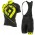 ALE PRR STARS Fluo Geel Wielerkleding Set Wielershirt Korte+Korte Fietsbroeken Bib