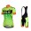 2015 ALE Wielerkleding Set Wielershirt Met Korte Mouwen+Korte Koersbroek Groen Oranje Dame