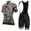 ALE PRR FLOWERS Dames Wit Wielerkleding Set Wielershirt Korte+Korte Fietsbroeken Bib