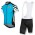 2016 ASSOS Fietskleding Set Fietsshirt Met Korte Mouwen+Korte Koersbroek Blauw