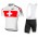 2016 ASSOS Fietskleding Set Fietsshirt Met Korte Mouwen+Korte Koersbroek Rood Wit