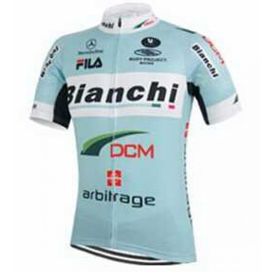 2015 Bianchi DCM Wielershirt Met Korte Mouwen