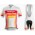 2016 Bontrager Fietskleding Set Fietsshirt Met Korte Mouwen+Korte Koersbroek Oranje Rood