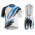 2016 Bontrager Fietskleding Set Fietsshirt Met Korte Mouwen+Korte Koersbroek Wit Blauw