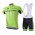 2015 Garmin Cannondale Fietskleding Set Fietsshirt Met Korte Mouwen+Korte Koersbroek Groen