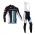 2014 Cannondale Wielerkleding Set Wielershirt Lange Mouwen+Lange Fietsbroeken Bib Wit Groen Blauw