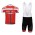 Castelli 2014 Fietskleding Set Fietsshirt Met Korte Mouwen+Korte Koersbroek Rood