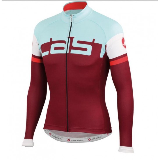 2016 Castelli Unavolta Wielershirt Lange Mouwen Rood