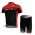Castelli Pro Team Wielerkleding Set Wielershirts Korte+Korte Fietsbroeken Rood