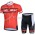 2015 Castelli Fietskleding Korte Mouw+Fiets Broek Rood