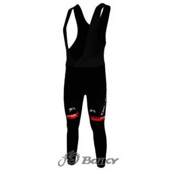 Castelli Lange Fietsbroeken Bib Rood Wit