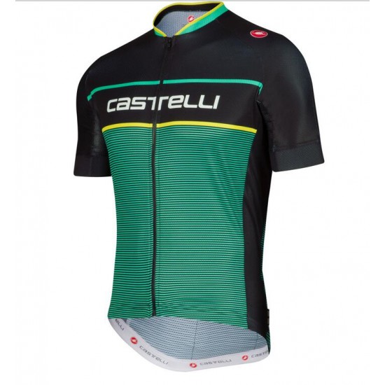 2016 Castelli Exclusive Wielershirt Korte Mouw Groen