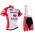 16/17 Cervelo Endura Bigla Fietskleding Set Fietsshirt Met Korte Mouwen+Korte Koersbroek Rood